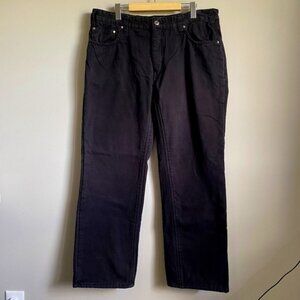 Windriver Outfitting Men's Lined Black Denim Jeans Size 38‎ x 32